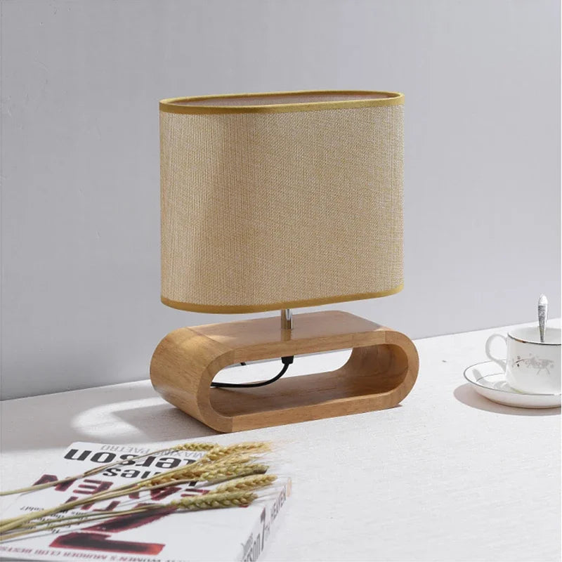 Calming Nordic Wooden Table Lamp