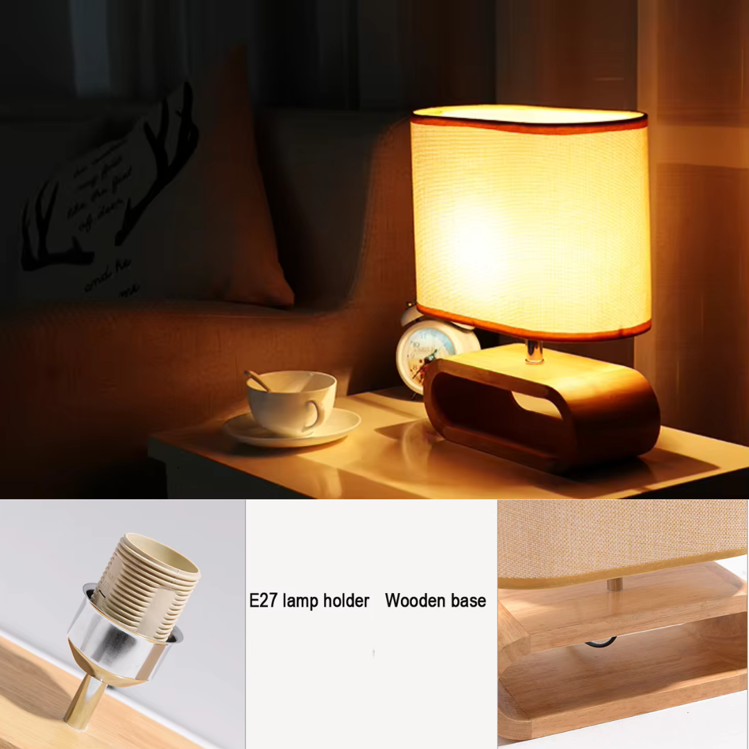 Calming Nordic Wooden Table Lamp