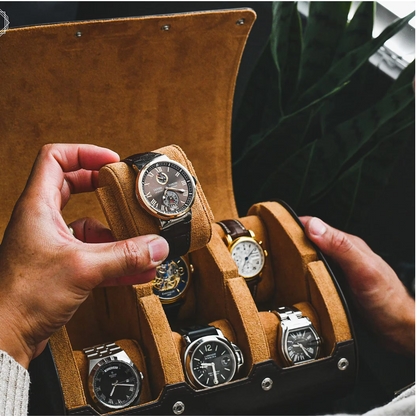 Multi-Slot Multicolor Watch Travel Case