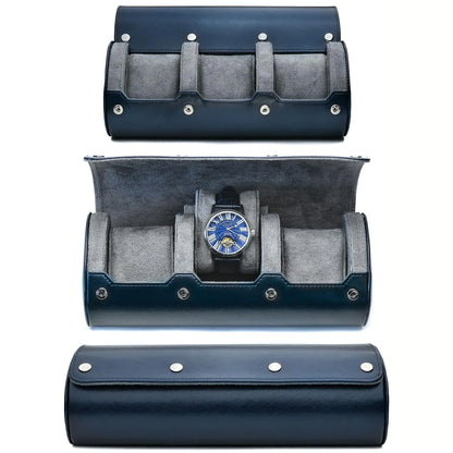 Multi-Slot Multicolor Watch Travel Case