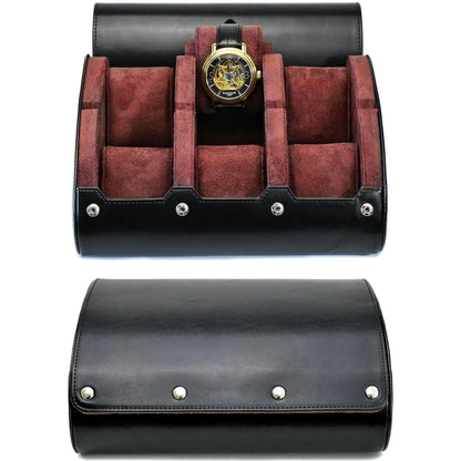 Multi-Slot Multicolor Watch Travel Case