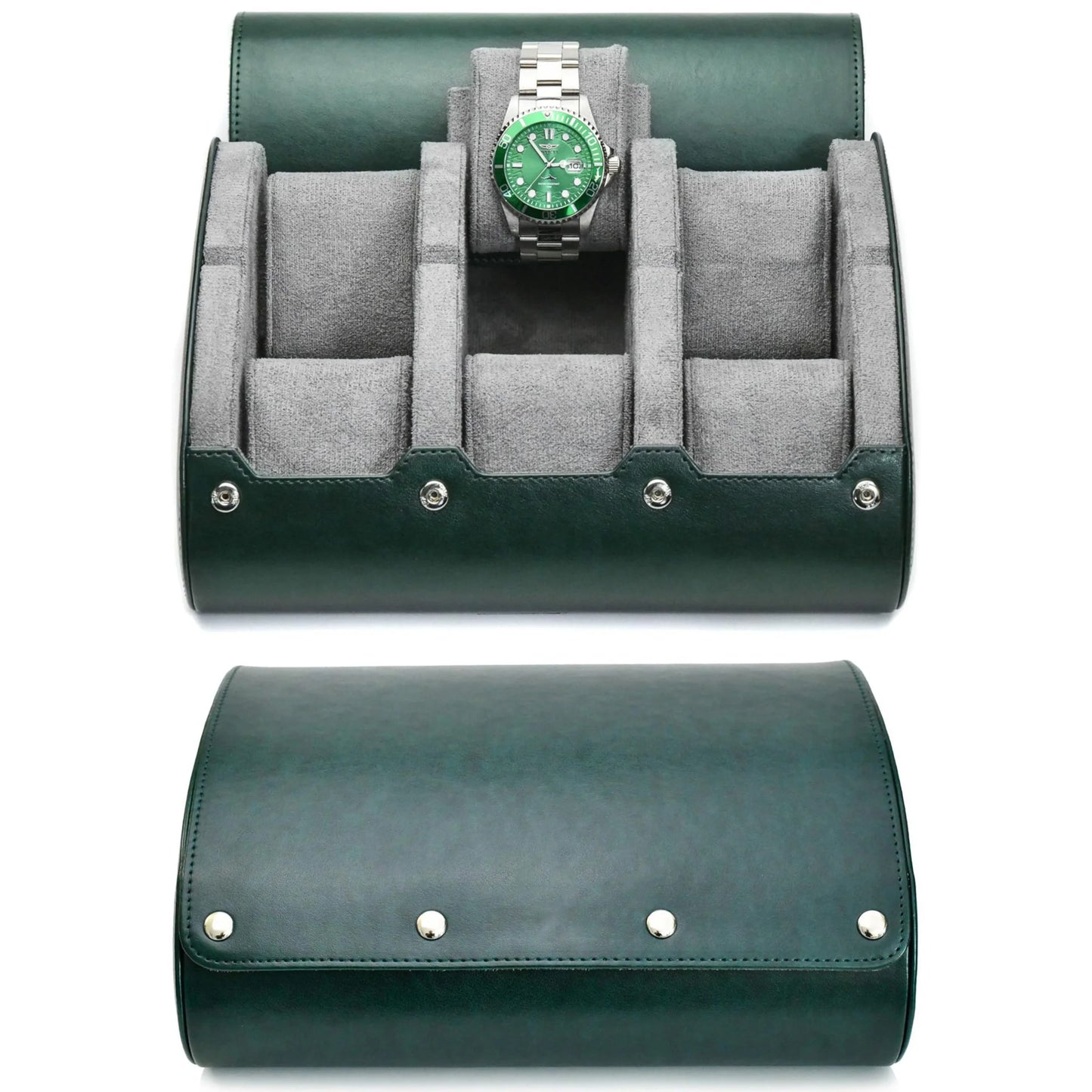 Multi-Slot Multicolor Watch Travel Case