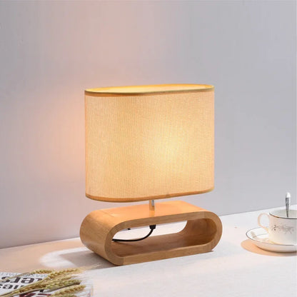 Calming Nordic Wooden Table Lamp