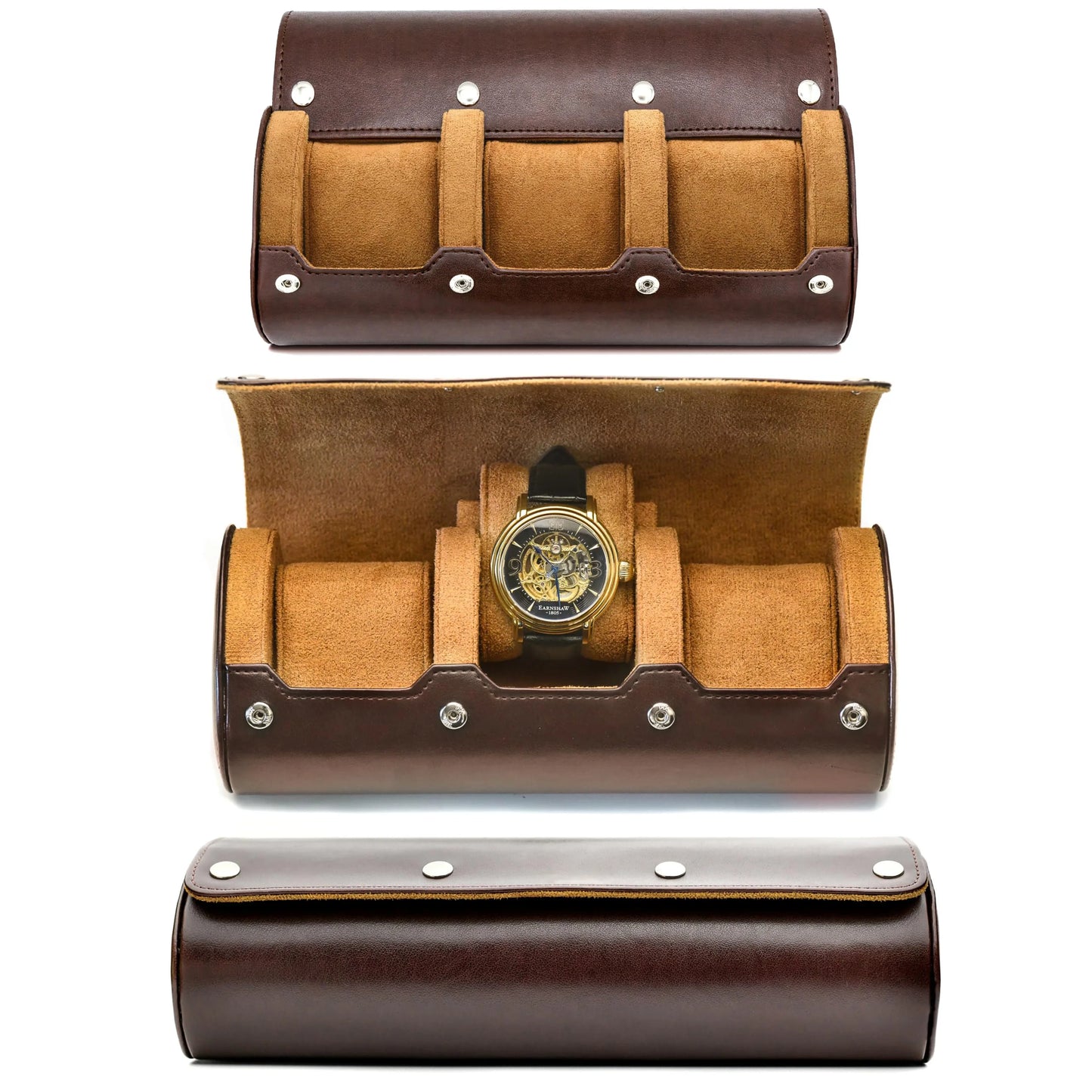 Multi-Slot Multicolor Watch Travel Case