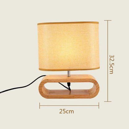 Calming Nordic Wooden Table Lamp